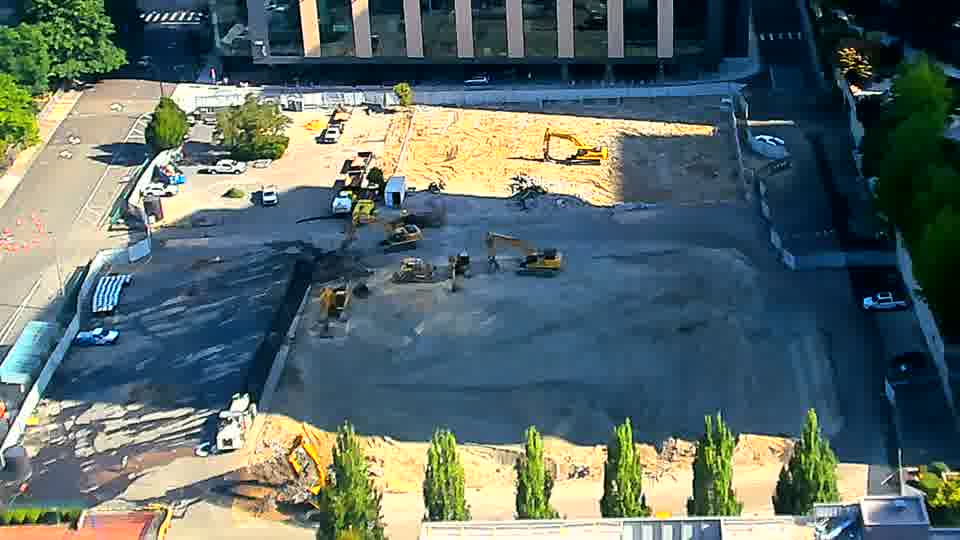 The scene presents a very similar view, with no discernible movement of equipment or materials.