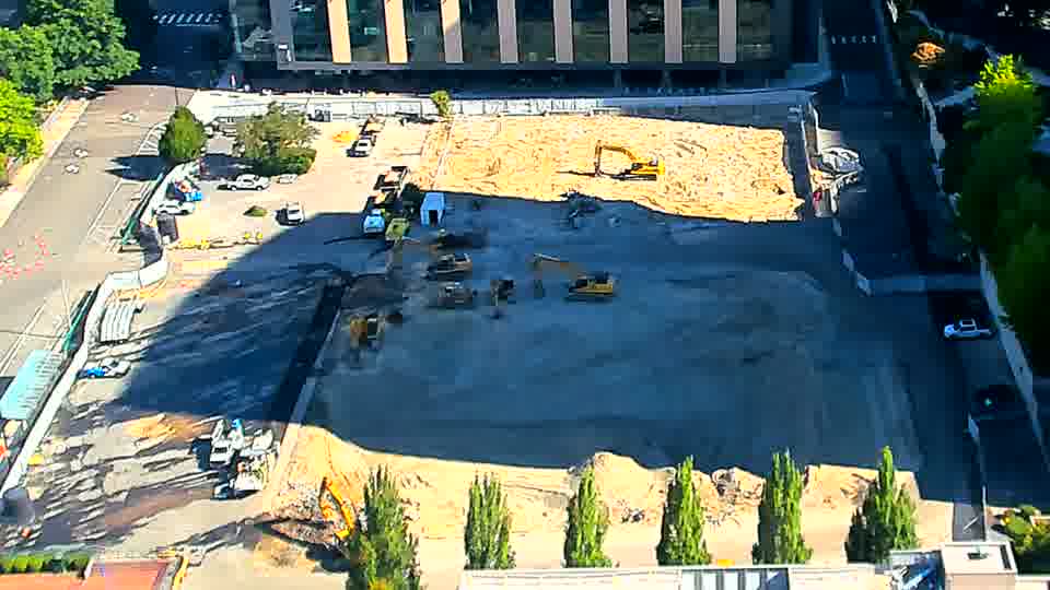 The arrangement of equipment remains largely the same, though shadows have shifted slightly across the work area.