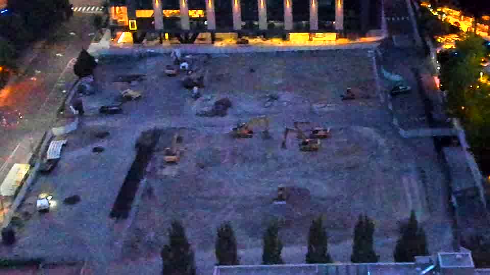 No construction activity — the site is quiet.