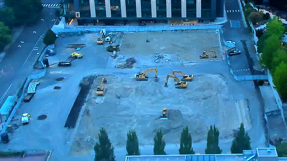 The equipment arrangement appears stable, with no noticeable shifts in position across the site.