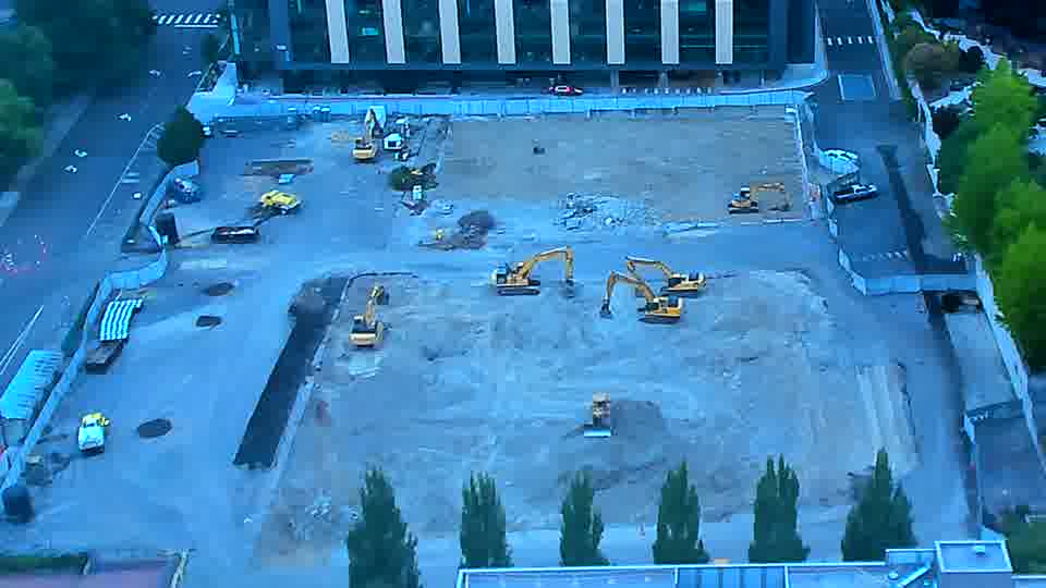 No construction activity — the site is quiet.