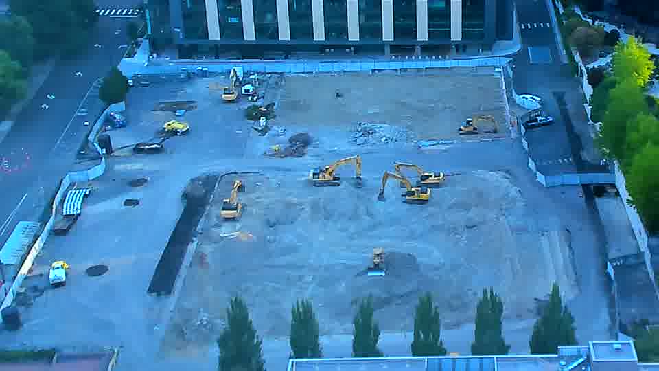 No construction activity — the site is quiet.