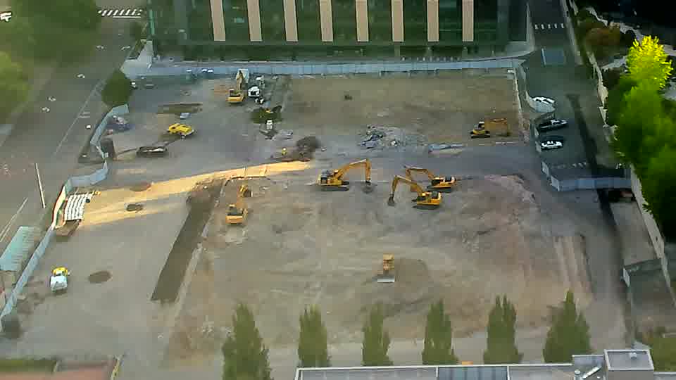 No construction activity — the site is quiet.