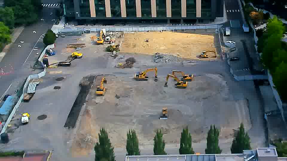 The site's equipment remains in largely the same configuration as it was fifteen minutes ago.