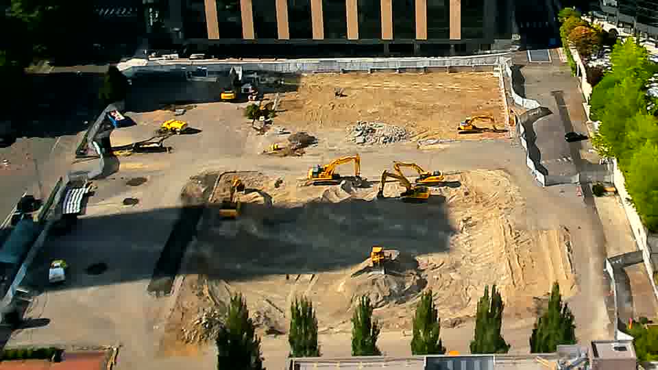 The machines across the site maintain nearly identical positions, without any obvious shifts or alterations.