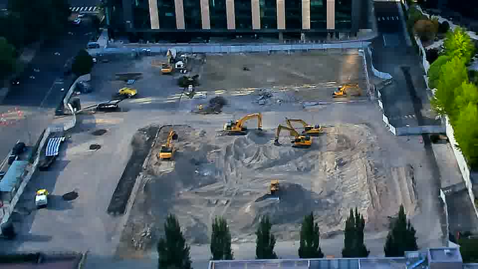 No construction activity — the site is quiet.