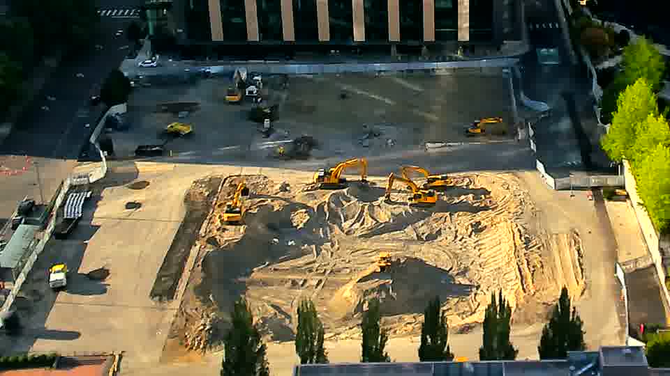 No construction activity — the site is quiet.