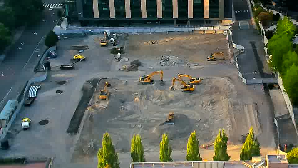 No construction activity — the site is quiet.