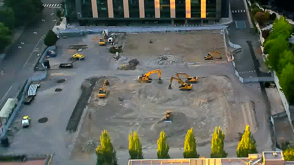 No construction activity — the site is quiet.