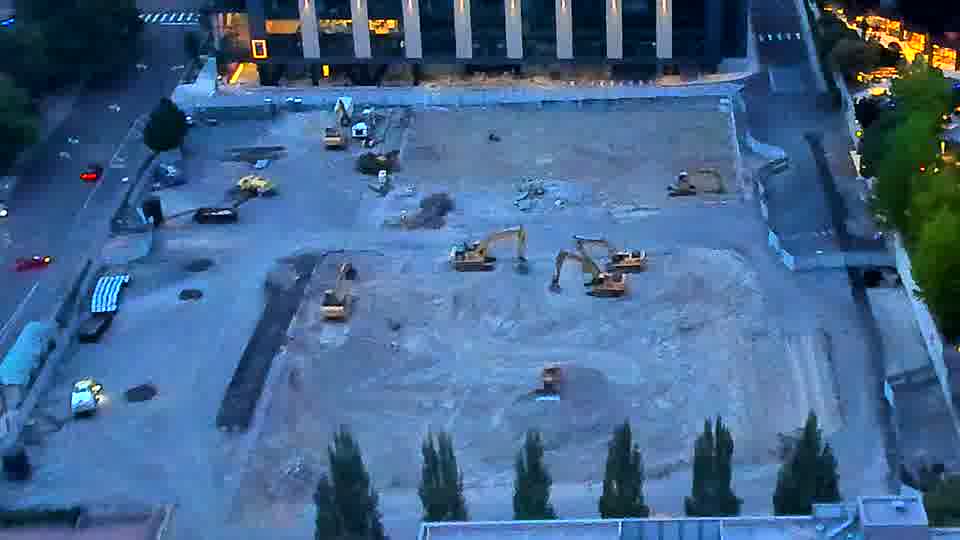 No construction activity — the site is quiet.