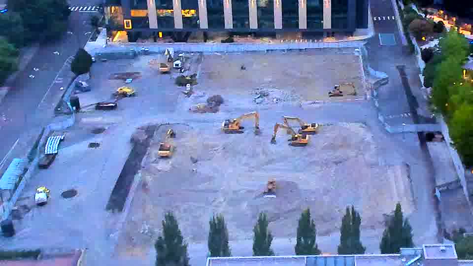No construction activity — the site is quiet.