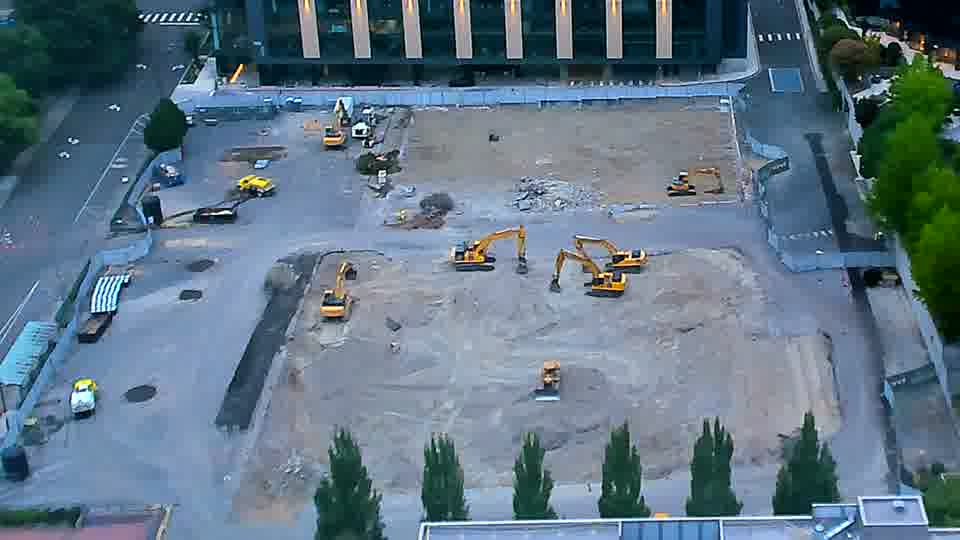No construction activity — the site is quiet.