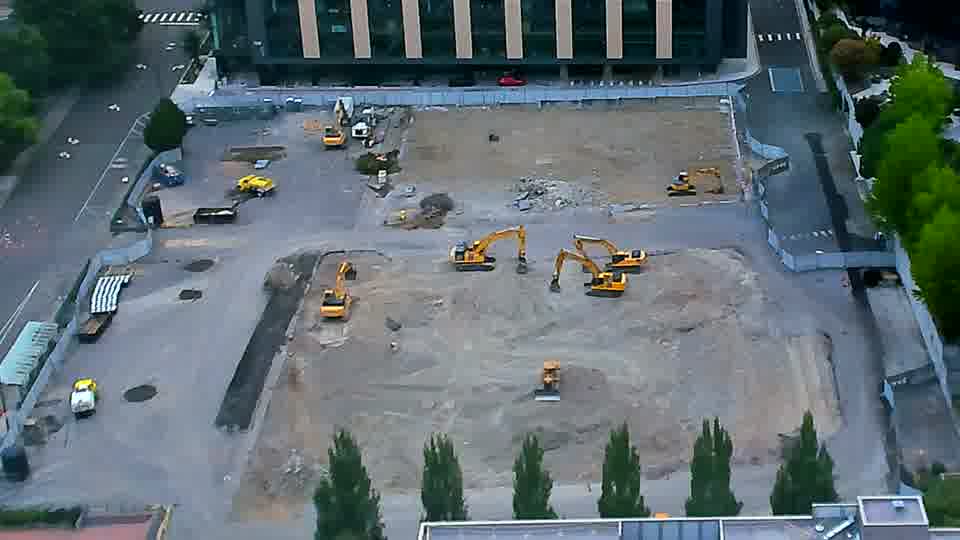 No construction activity — the site is quiet.