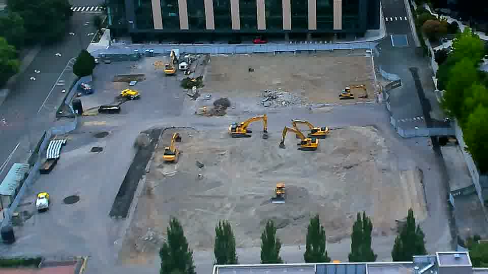 No construction activity — the site is quiet.
