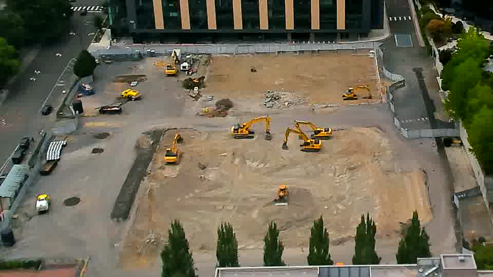 No construction activity — the site is quiet.