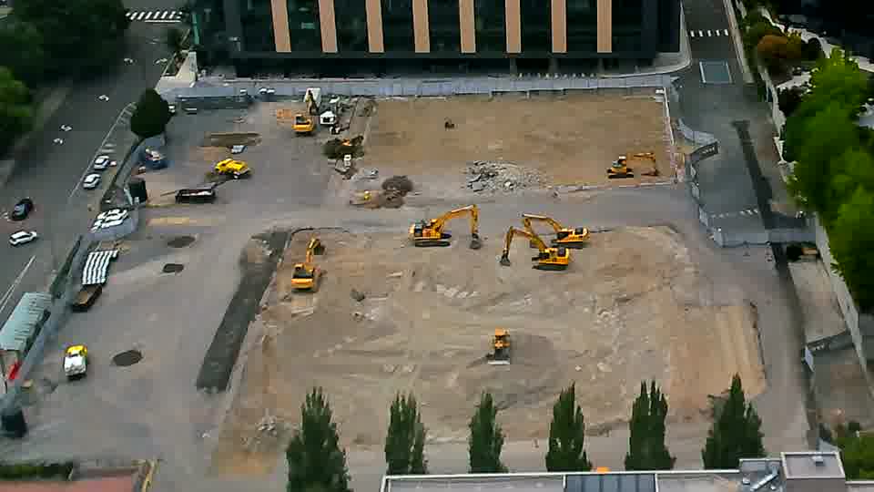 No construction activity — the site is quiet.