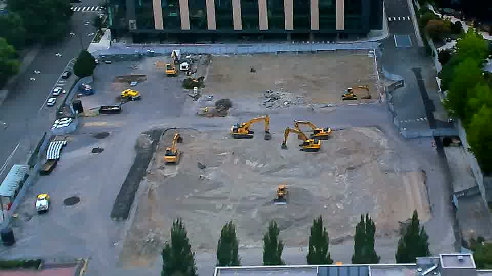 No construction activity — the site is quiet.