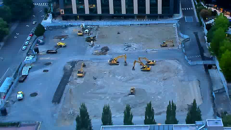 No construction activity — the site is quiet.