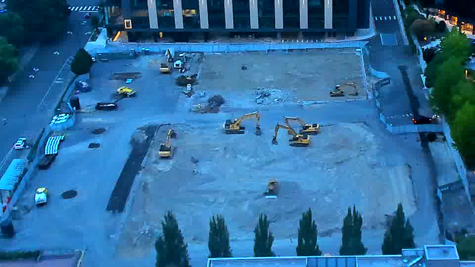 No construction activity — the site is quiet.