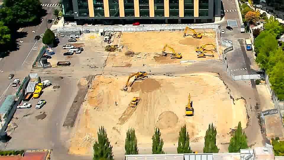 The equipment layout is remarkably consistent, with no obvious shifts in position among the machines.