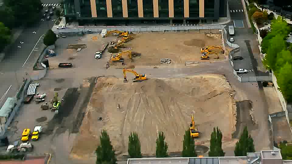 Equipment locations appear stable, and no vehicles have entered or exited the site in the past fifteen minutes.