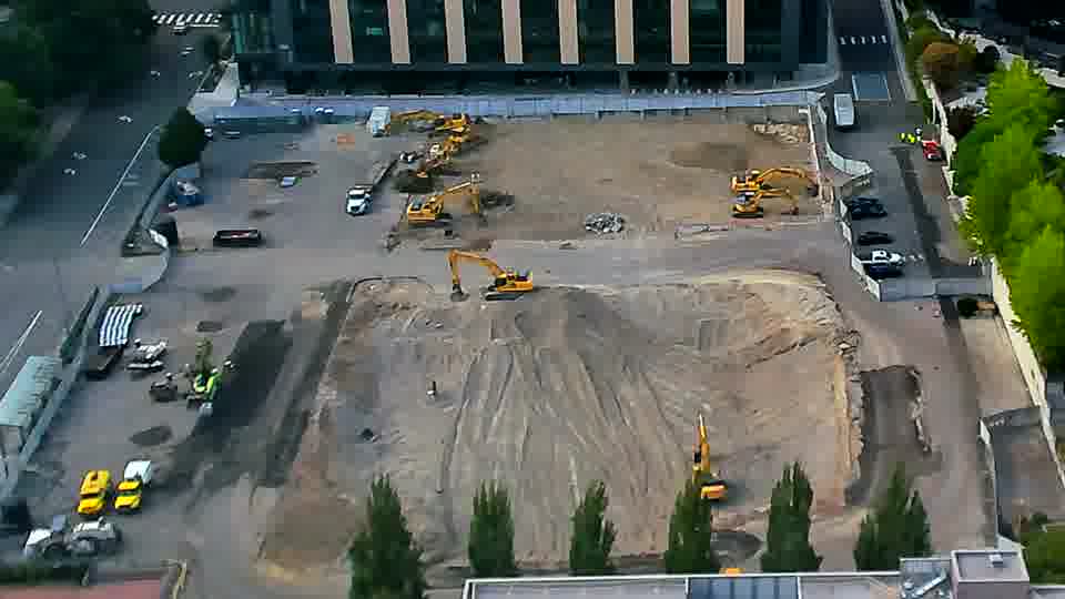 No significant alterations to the equipment positions or site layout are visible between these views.