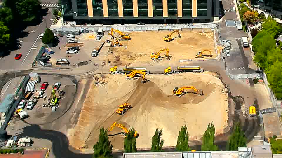 The site presents a similar view as before, with the arrangement of equipment appearing largely unchanged.
