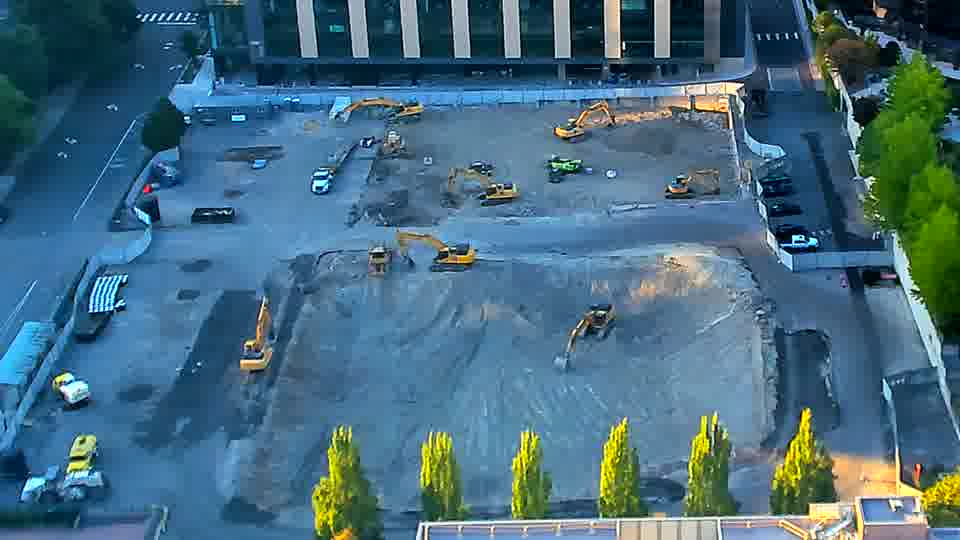 No construction activity — the site is quiet.