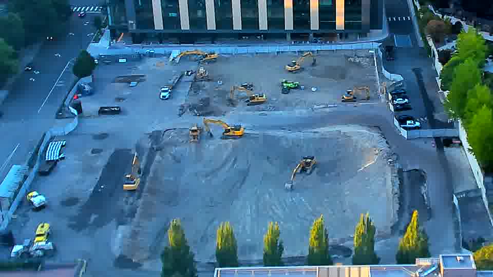 No construction activity — the site is quiet.