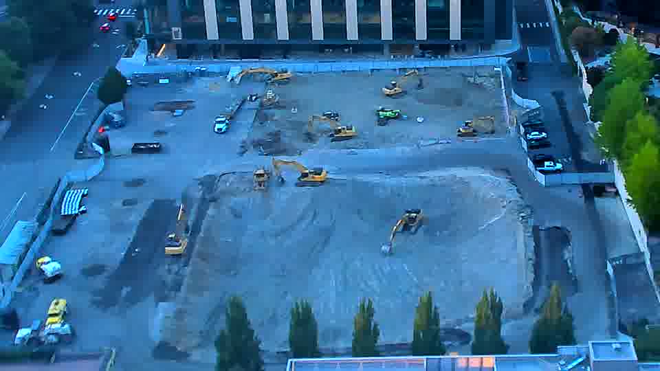 No construction activity — the site is quiet.