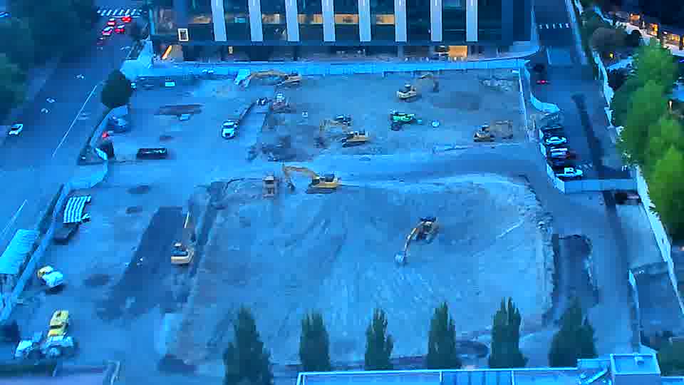 No construction activity — the site is quiet.