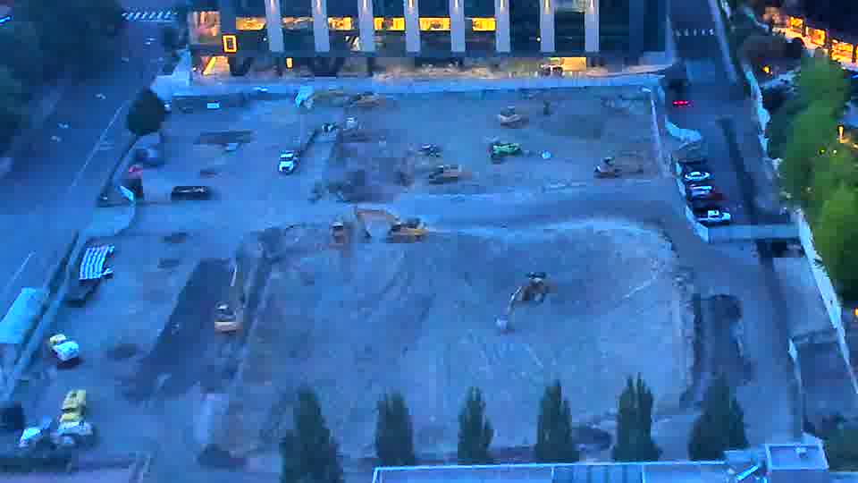 No construction activity — the site is quiet.