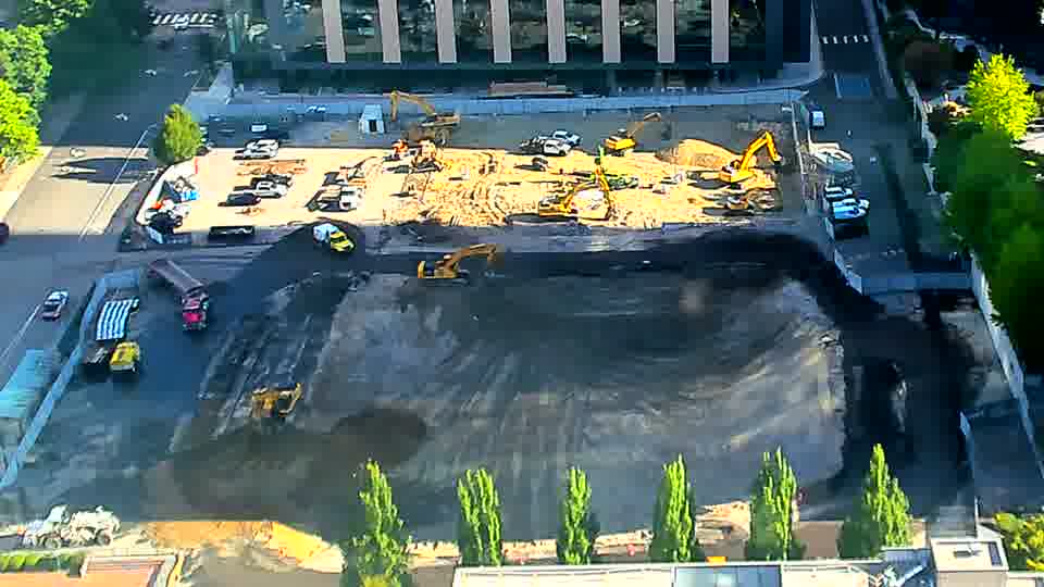 The scene remains remarkably consistent, showing no discernible changes in equipment placement or site activity.