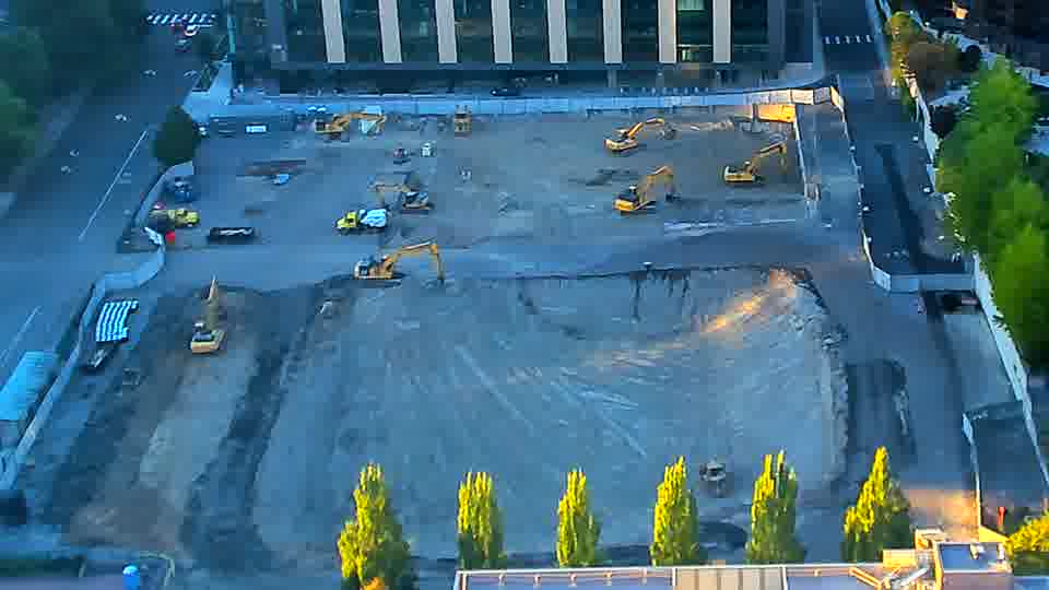No construction activity — the site is quiet.
