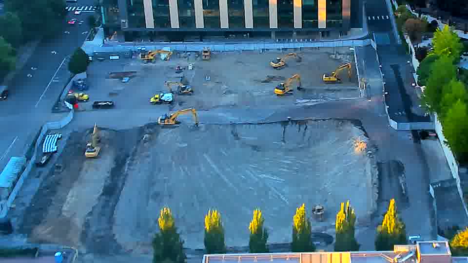 No construction activity — the site is quiet.