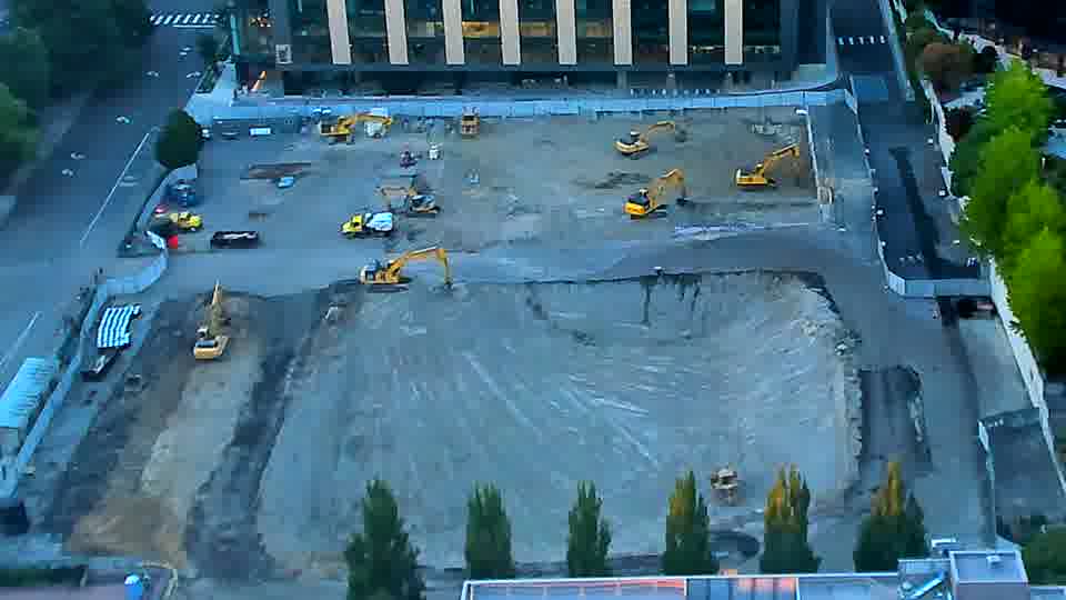 No construction activity — the site is quiet.