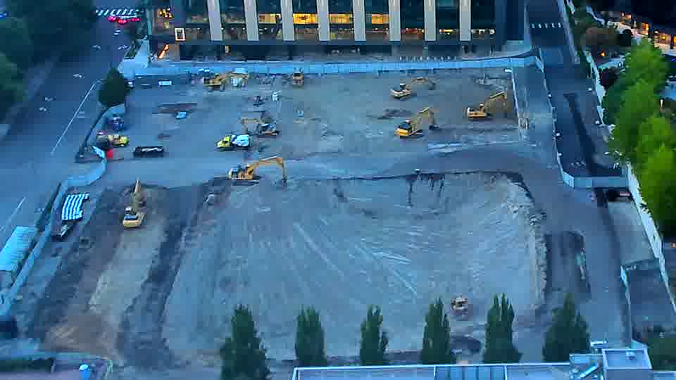 No construction activity — the site is quiet.