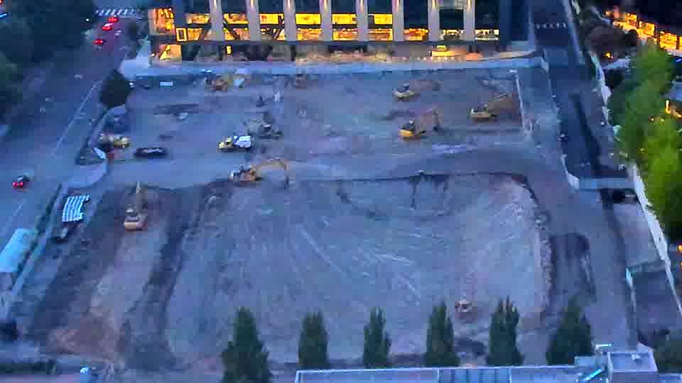 No construction activity — the site is quiet.