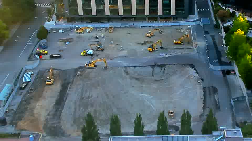 The view across the site shows no discernible shifts in equipment positioning over the last fifteen minutes.