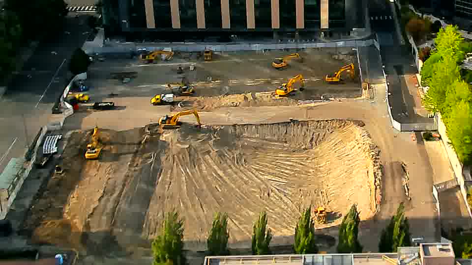 No construction activity — the site is quiet.
