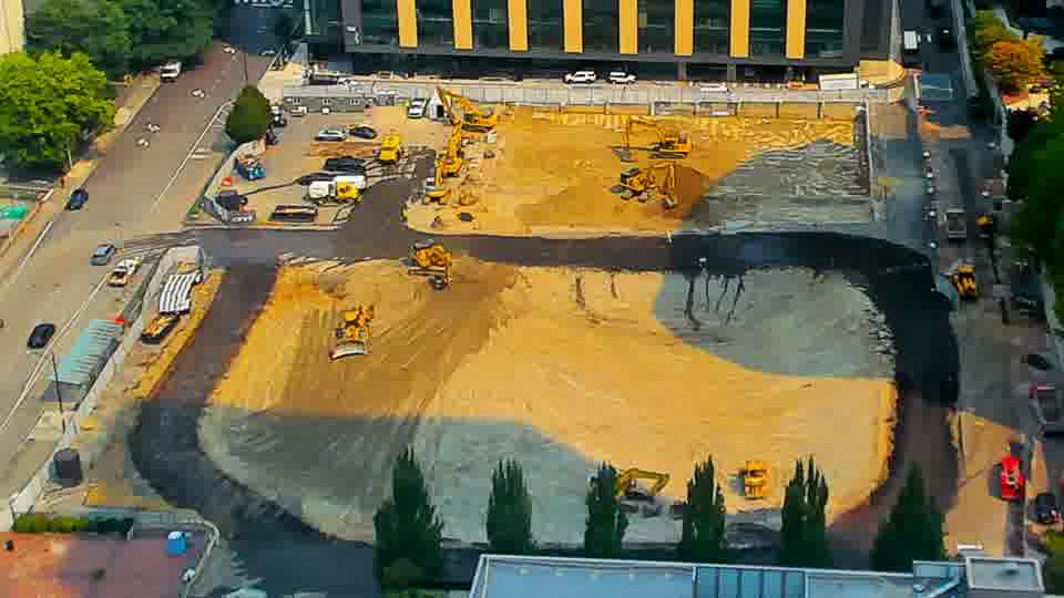 The scene presents a largely identical picture, with equipment remaining in the same locations as before.