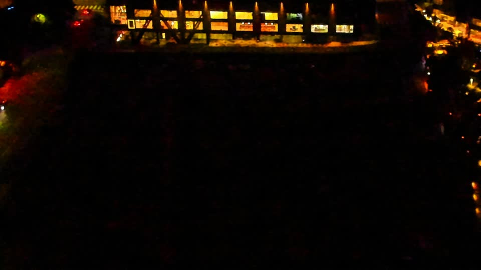 Construction camera frame at 11:00 PM PT. No construction activity — the site is quiet.