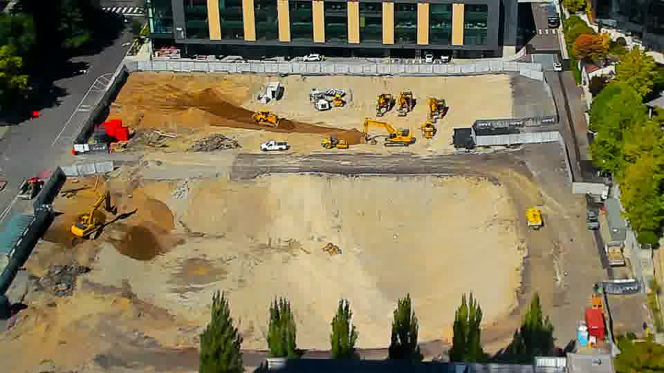Construction camera frame at 2:15 PM PT. No visible change between these frames.