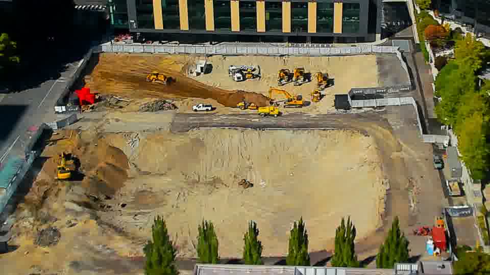 Construction camera frame at 3:15 PM PT. No visible change between these frames.
