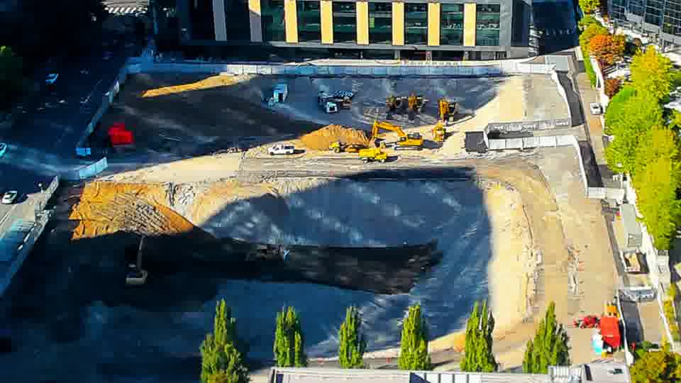 Construction camera frame at 4:30 PM PT. No visible change between these frames.
