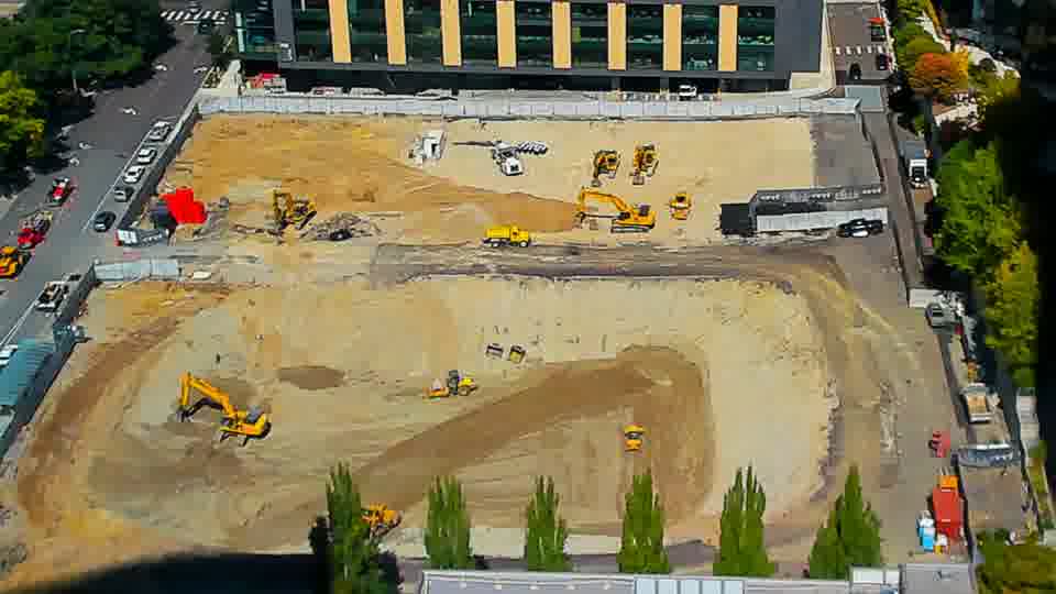 Latest daylight frame from the construction cam