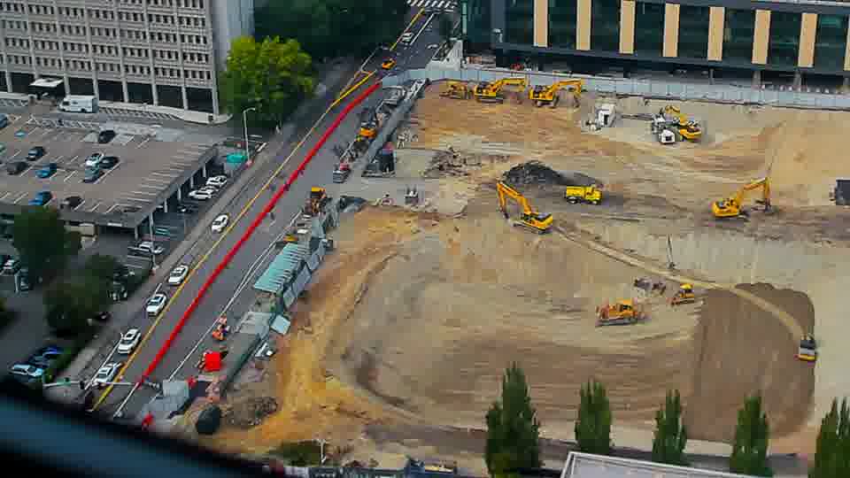 Construction camera frame at 3:30 PM PT. No visible change between these frames.
