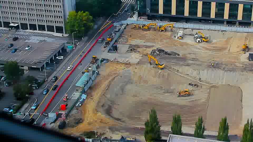 Construction camera frame at 4:30 PM PT. No visible change between these frames.