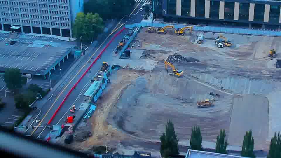 Construction camera frame at 6:30 PM PT. No visible change between these frames.