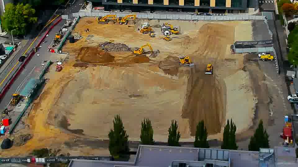 Construction camera frame at 2:15 PM PT. No visible change between these frames.